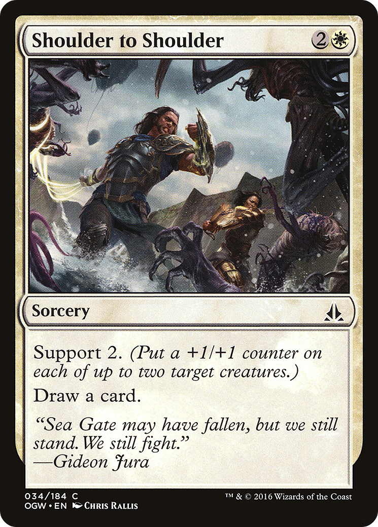 Shoulder to Shoulder (OGW-034) - Oath of the Gatewatch - Premium MTG Single from Wizards of the Coast - Just $0.08! Shop now at Game Crave Tournament Store