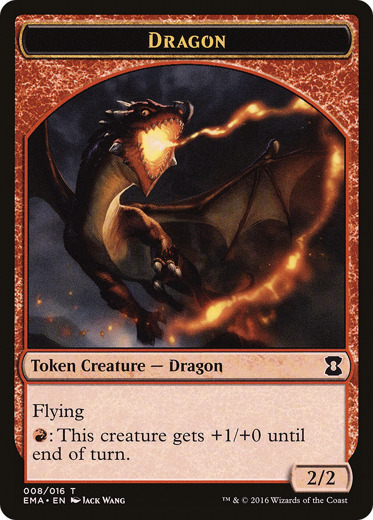 Dragon (TEMA-008) - Eternal Masters Tokens - Premium MTG Single from Wizards of the Coast - Just $0.08! Shop now at Game Crave Tournament Store