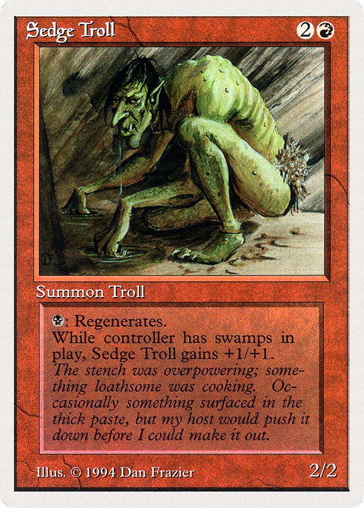 Sedge Troll (SUM-174) - Summer Magic / Edgar - Premium MTG Single from Wizards of the Coast - Just $0! Shop now at Game Crave Tournament Store
