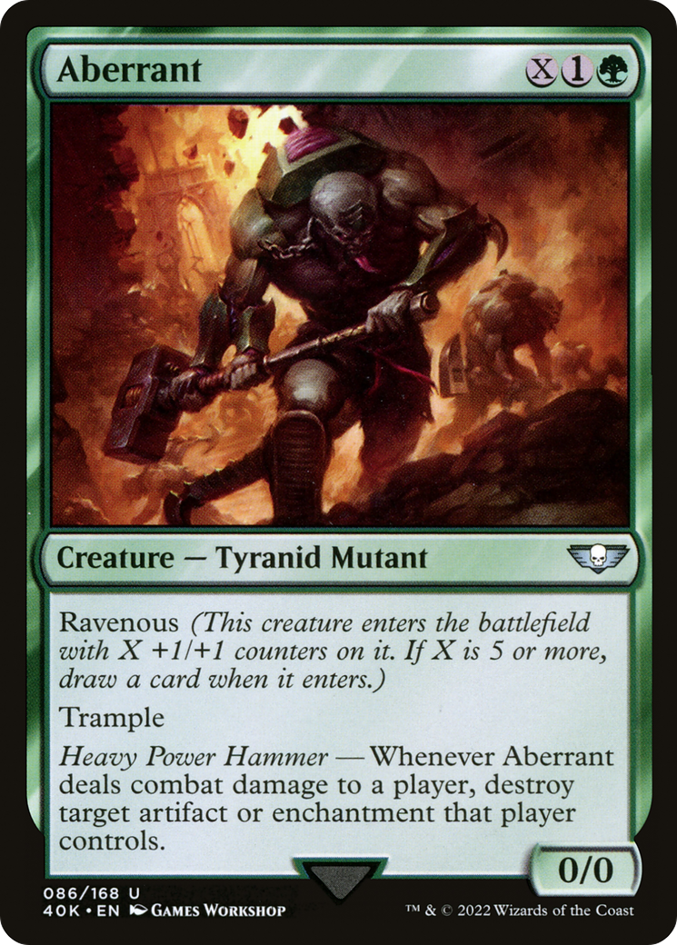 Aberrant (40K-086) - Warhammer 40,000 Commander - Premium MTG Single from Wizards of the Coast - Just $1.99! Shop now at Game Crave Tournament Store