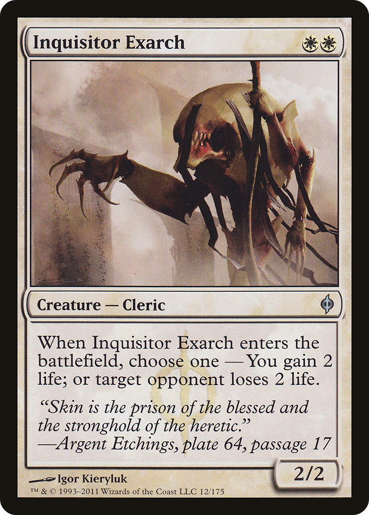 Inquisitor Exarch (NPH-012) - New Phyrexia - Premium MTG Single from Wizards of the Coast - Just $0.08! Shop now at Game Crave Tournament Store
