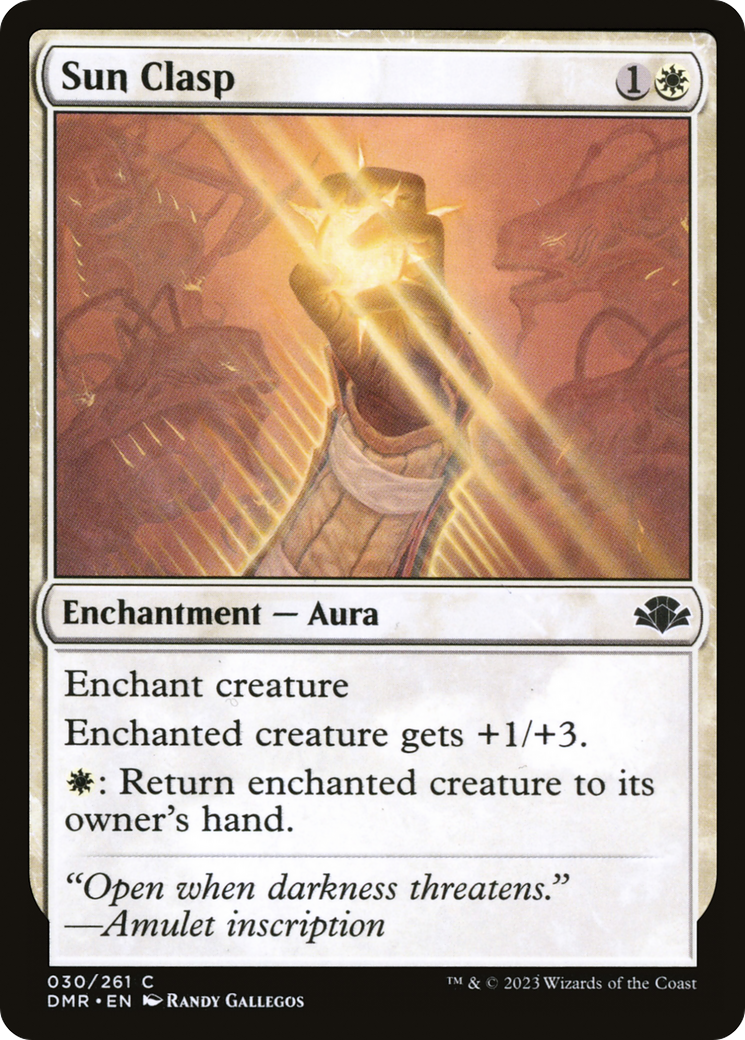 Sun Clasp (DMR-030) - Dominaria Remastered Foil - Premium MTG Single from Wizards of the Coast - Just $0.08! Shop now at Game Crave Tournament Store