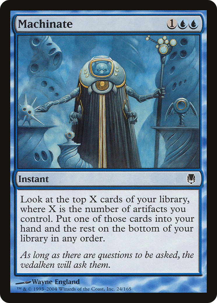 Machinate (DST-024) - Darksteel - Premium MTG Single from Wizards of the Coast - Just $0.08! Shop now at Game Crave Tournament Store
