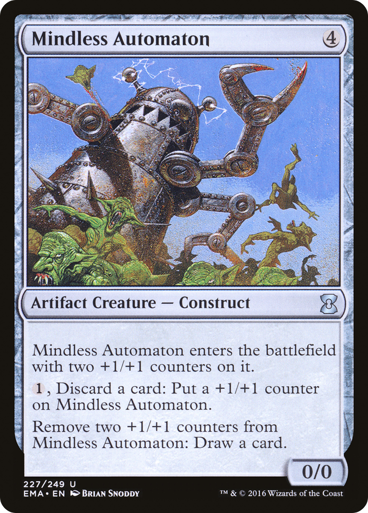 Mindless Automaton (EMA-227) - Eternal Masters Foil - Premium MTG Single from Wizards of the Coast - Just $0.08! Shop now at Game Crave Tournament Store