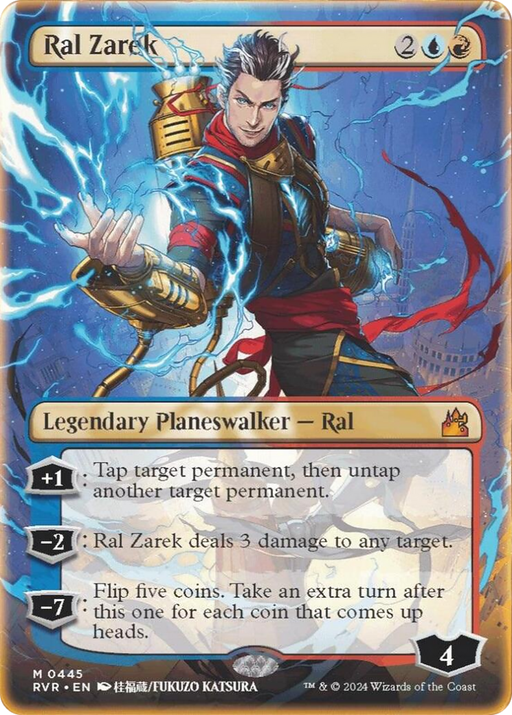 Ral Zarek (RVR-445) - Ravnica Remastered (Borderless) - Premium MTG Single from Wizards of the Coast - Just $0.30! Shop now at Game Crave Tournament Store