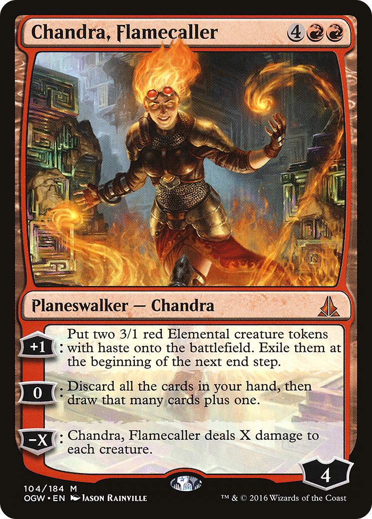 Chandra, Flamecaller (OGW-104) - Oath of the Gatewatch Foil - Premium MTG Single from Wizards of the Coast - Just $1.01! Shop now at Game Crave Tournament Store