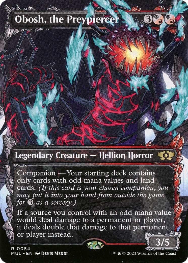 Obosh, the Preypiercer (MUL-054) - Multiverse Legends: (Showcase) (Borderless) - Premium MTG Single from Wizards of the Coast - Just $0.08! Shop now at Game Crave Tournament Store