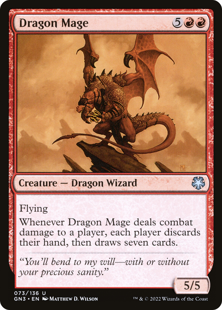 Dragon Mage (GN3-073) - Game Night: Free-for-All - Premium MTG Single from Wizards of the Coast - Just $0.08! Shop now at Game Crave Tournament Store