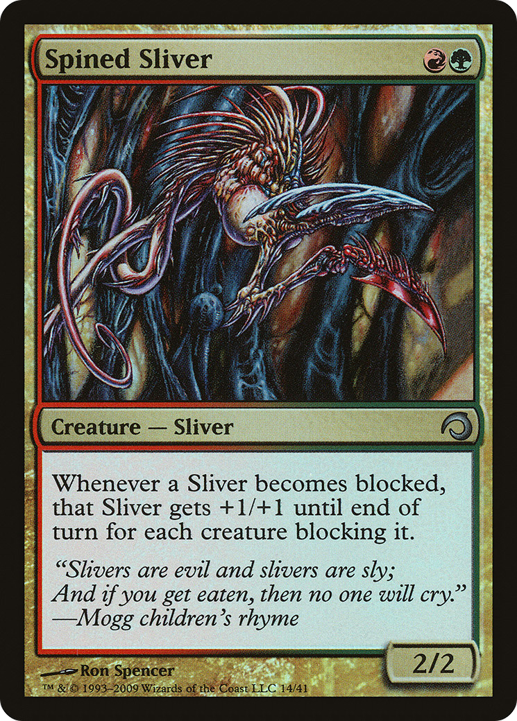 Spined Sliver (H09-014) - Premium Deck Series: Slivers Foil - Premium MTG Single from Wizards of the Coast - Just $0.43! Shop now at Game Crave Tournament Store