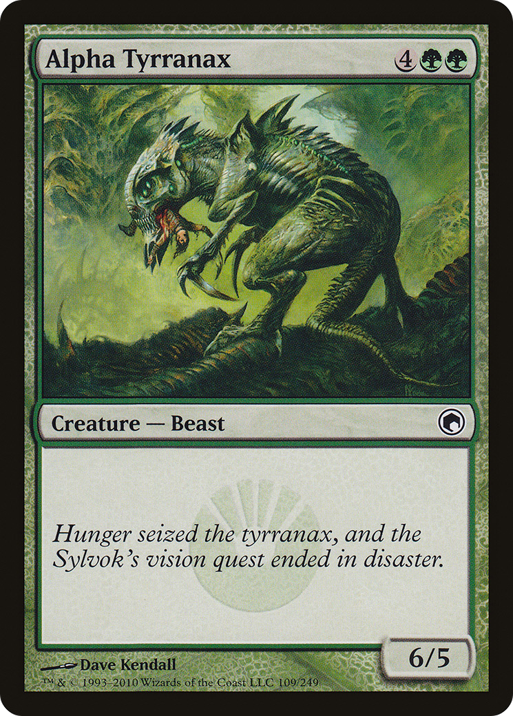 Alpha Tyrranax (SOM-109) - Scars of Mirrodin Foil - Premium MTG Single from Wizards of the Coast - Just $0.12! Shop now at Game Crave Tournament Store