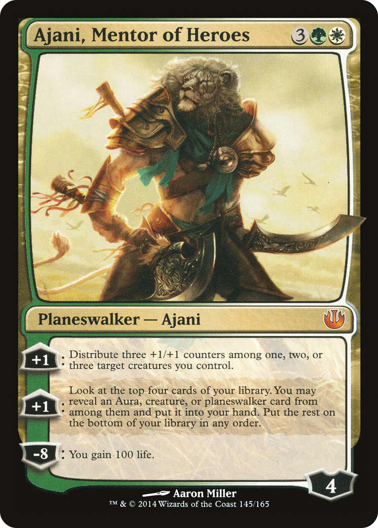 Ajani, Mentor of Heroes (JOU-145) - Journey into Nyx Foil - Premium MTG Single from Wizards of the Coast - Just $5.37! Shop now at Game Crave Tournament Store