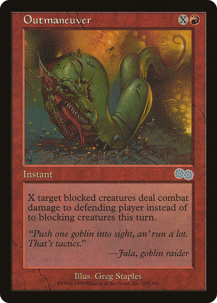 Outmaneuver (USG-205) - Urza's Saga - Premium MTG Single from Wizards of the Coast - Just $0.20! Shop now at Game Crave Tournament Store