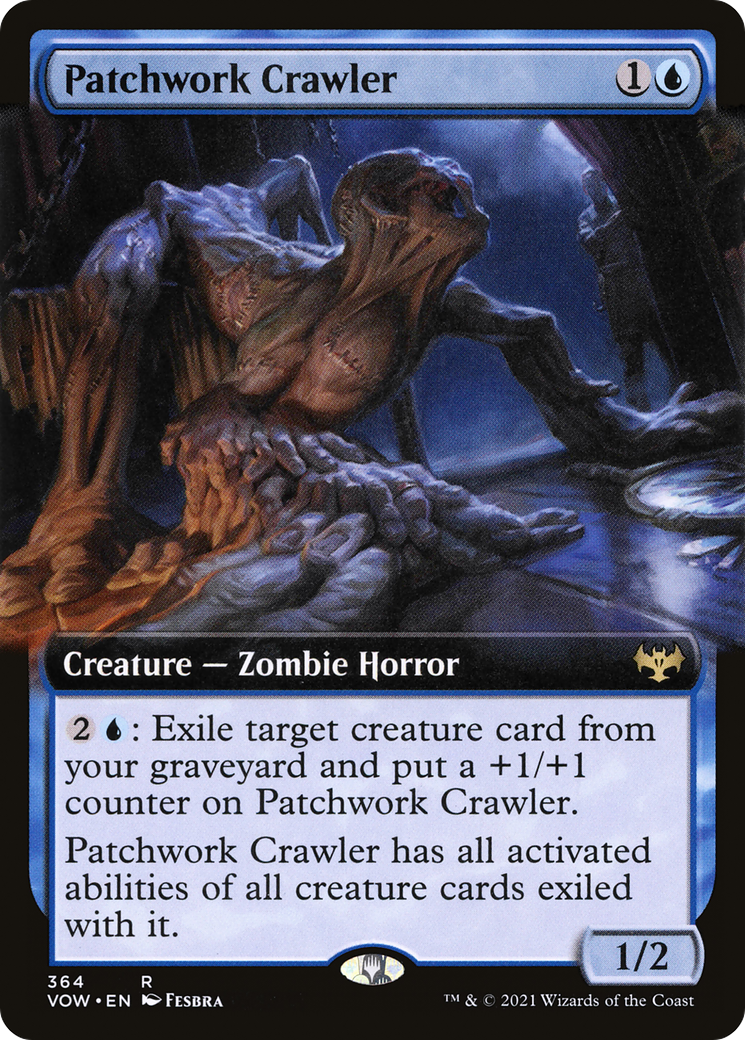 Patchwork Crawler (VOW-364) - Innistrad: Crimson Vow: (Extended Art) Foil - Premium MTG Single from Wizards of the Coast - Just $0.08! Shop now at Game Crave Tournament Store