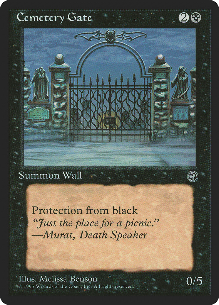 Cemetery Gate (HML-44B) - Homelands - Premium MTG Single from Wizards of the Coast - Just $0.08! Shop now at Game Crave Tournament Store