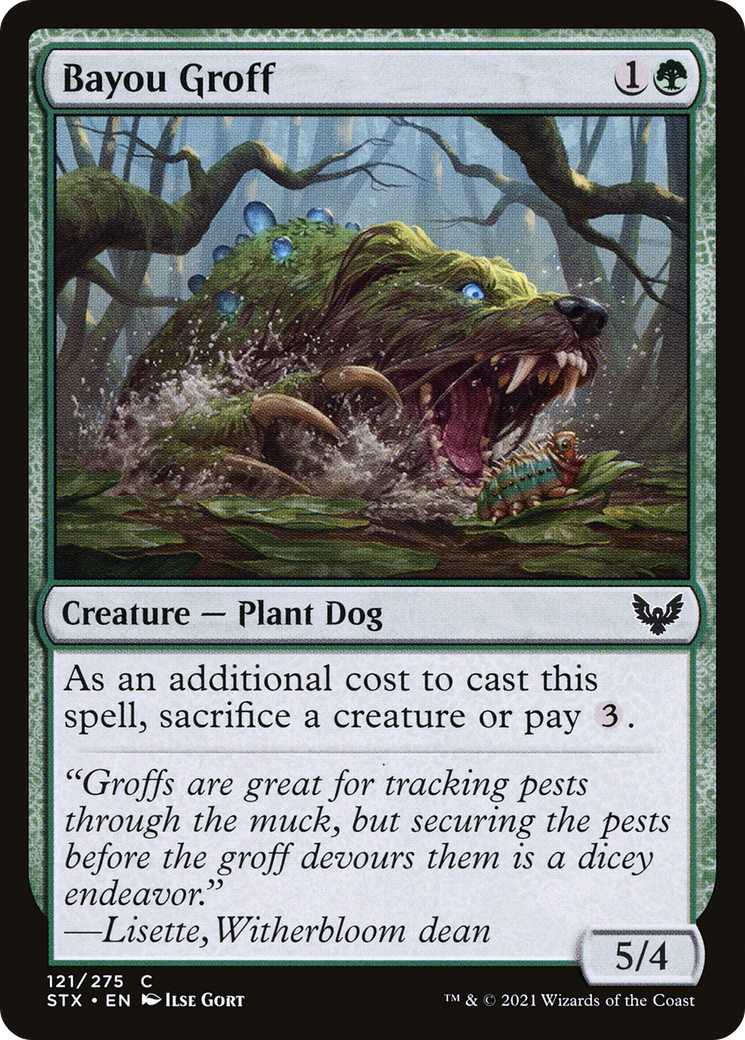 Bayou Groff (STX-121) - Strixhaven: School of Mages Foil - Premium MTG Single from Wizards of the Coast - Just $0.08! Shop now at Game Crave Tournament Store
