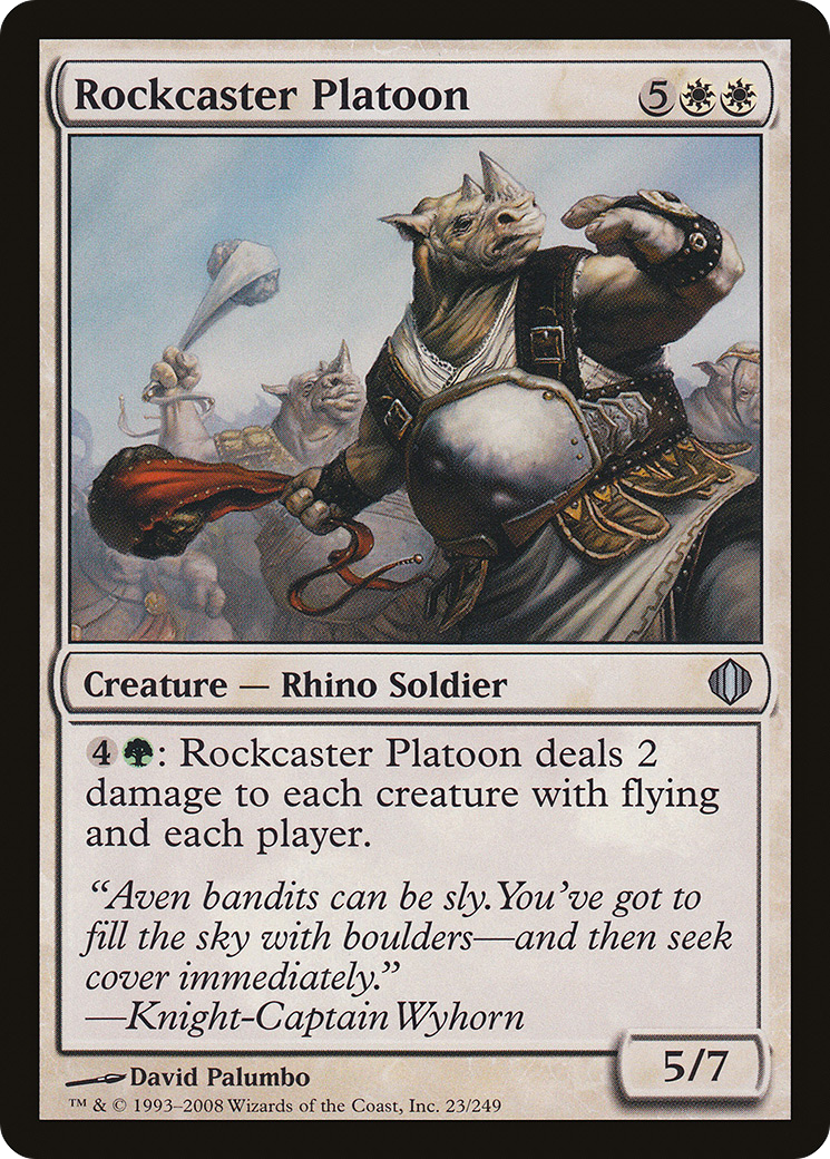 Rockcaster Platoon (ALA-023) - Shards of Alara - Premium MTG Single from Wizards of the Coast - Just $0.08! Shop now at Game Crave Tournament Store