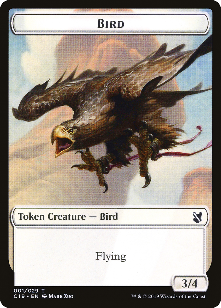 Bird (TC19-001) - Commander 2019 Tokens - Premium MTG Single from Wizards of the Coast - Just $0! Shop now at Game Crave Tournament Store