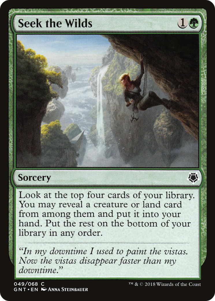 Seek the Wilds (GNT-049) - Game Night - Premium MTG Single from Wizards of the Coast - Just $0.08! Shop now at Game Crave Tournament Store