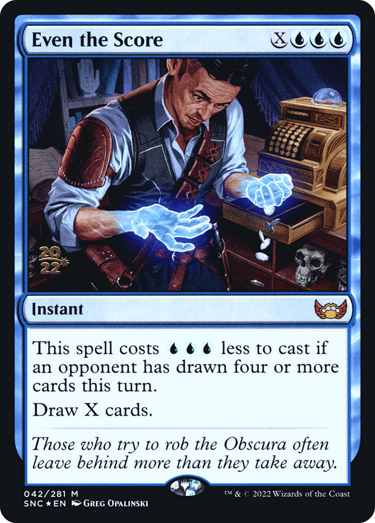Even the Score (PSNC-42S) - Streets of New Capenna Promos Foil - Premium MTG Single from Wizards of the Coast - Just $0.21! Shop now at Game Crave Tournament Store