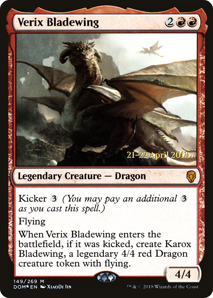 Verix Bladewing (PDOM-149S) - Dominaria Promos Foil - Premium MTG Single from Wizards of the Coast - Just $0.54! Shop now at Game Crave Tournament Store