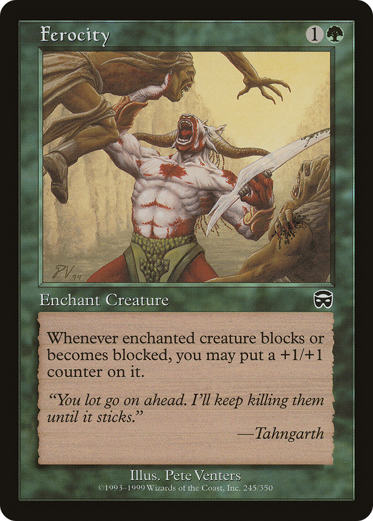 Ferocity (MMQ-245) - Mercadian Masques Foil - Premium MTG Single from Wizards of the Coast - Just $0.30! Shop now at Game Crave Tournament Store