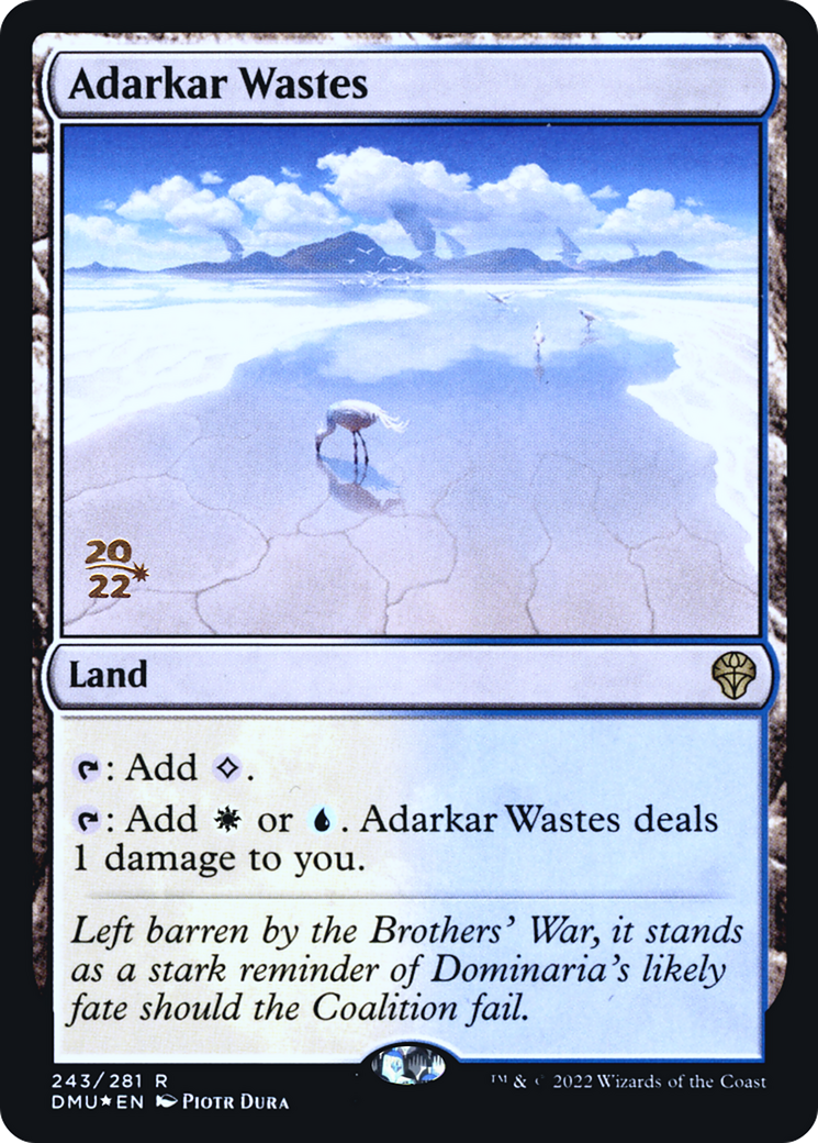 Adarkar Wastes (PDMU-243S) - Dominaria United Promos Foil - Premium MTG Single from Wizards of the Coast - Just $0.99! Shop now at Game Crave Tournament Store