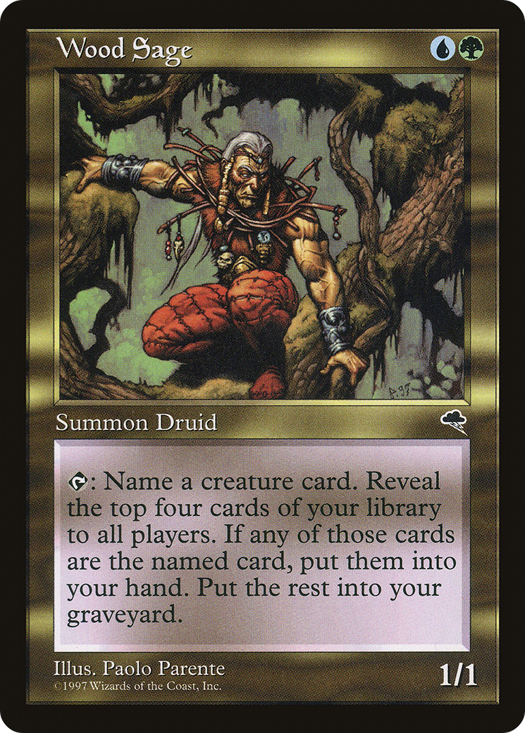 Wood Sage (TMP-275) - Tempest - Premium MTG Single from Wizards of the Coast - Just $0.32! Shop now at Game Crave Tournament Store