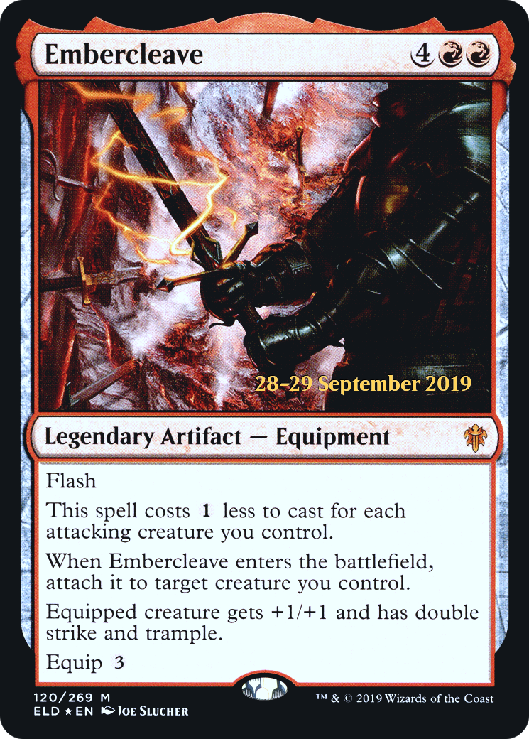 Embercleave (PELD-120S) - Throne of Eldraine Promos Foil - Premium MTG Single from Wizards of the Coast - Just $13.50! Shop now at Game Crave Tournament Store