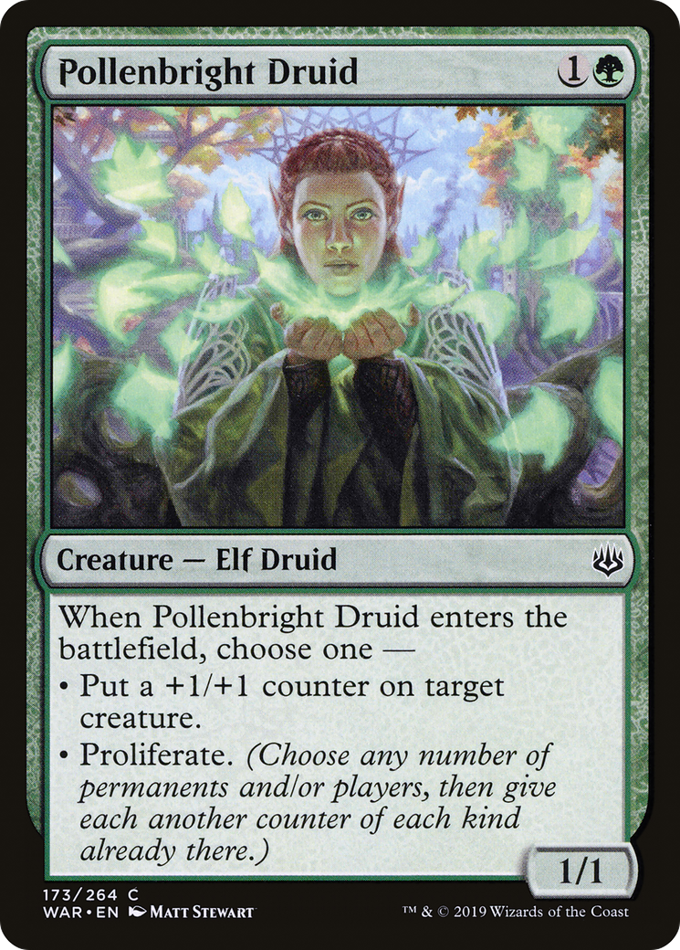 Pollenbright Druid (WAR-173) - War of the Spark - Premium MTG Single from Wizards of the Coast - Just $0.25! Shop now at Game Crave Tournament Store