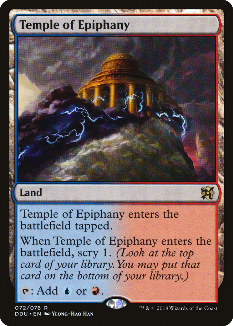 Temple of Epiphany (DDU-072) - Duel Decks: Elves vs. Inventors - Premium MTG Single from Wizards of the Coast - Just $0.08! Shop now at Game Crave Tournament Store