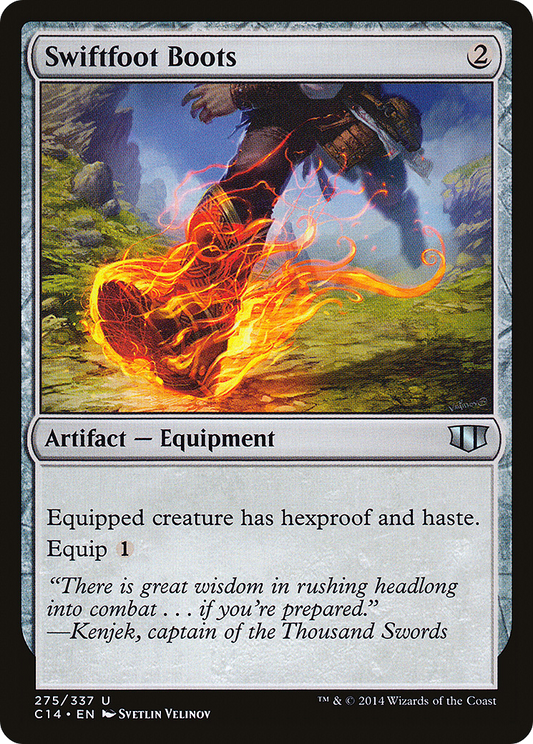 Swiftfoot Boots (C14-275) - Commander 2014 - Premium MTG Single from Wizards of the Coast - Just $1.18! Shop now at Game Crave Tournament Store