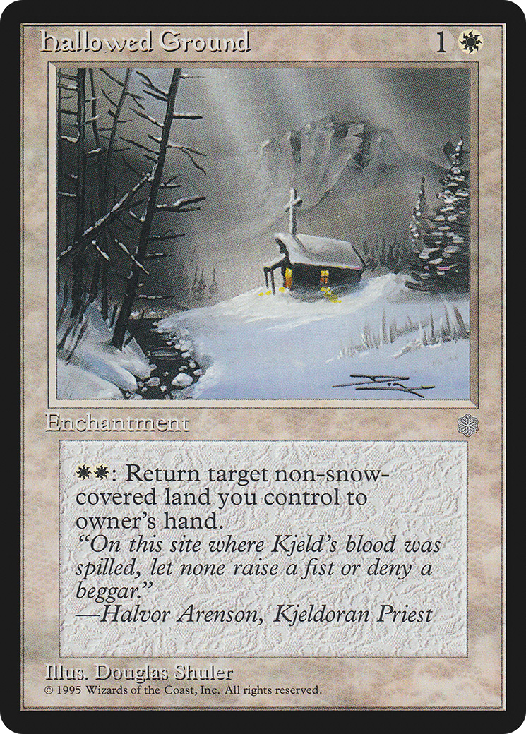 Hallowed Ground (ICE-029) - Ice Age - Premium MTG Single from Wizards of the Coast - Just $0.25! Shop now at Game Crave Tournament Store