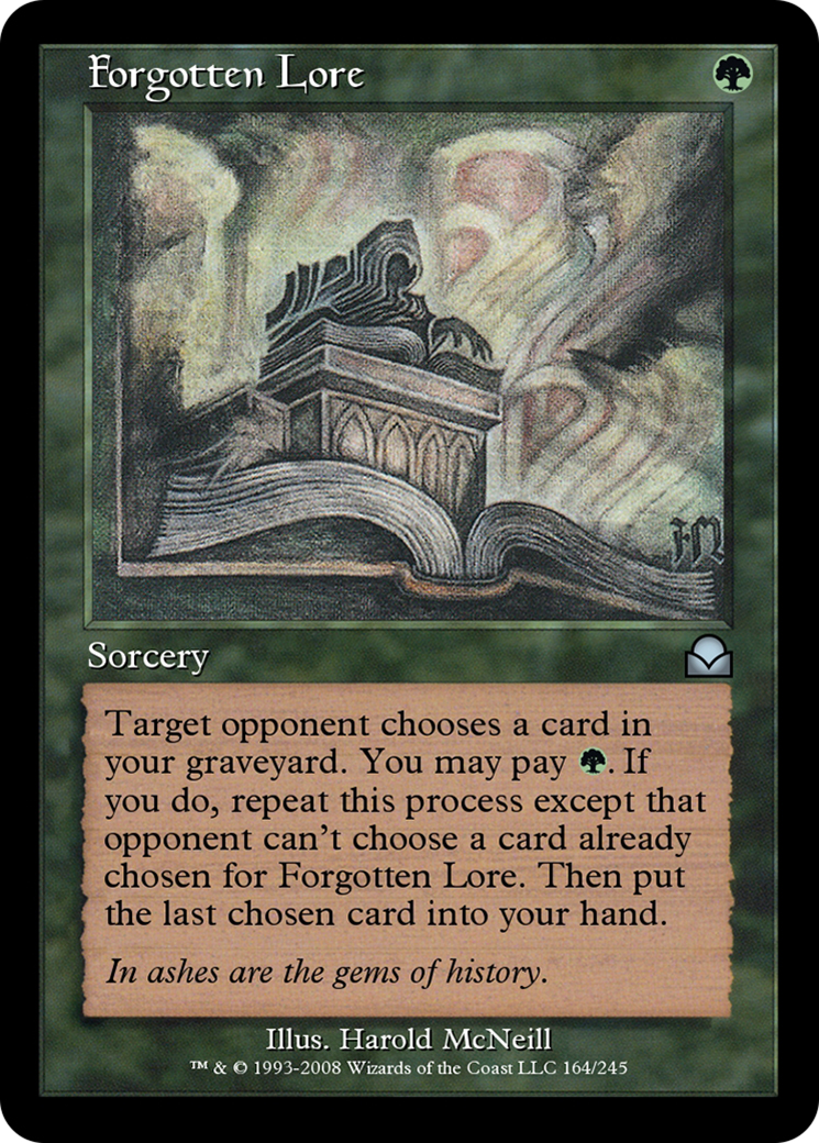 Forgotten Lore (ME2-164) - Masters Edition II Foil - Premium MTG Single from Wizards of the Coast - Just $0! Shop now at Game Crave Tournament Store