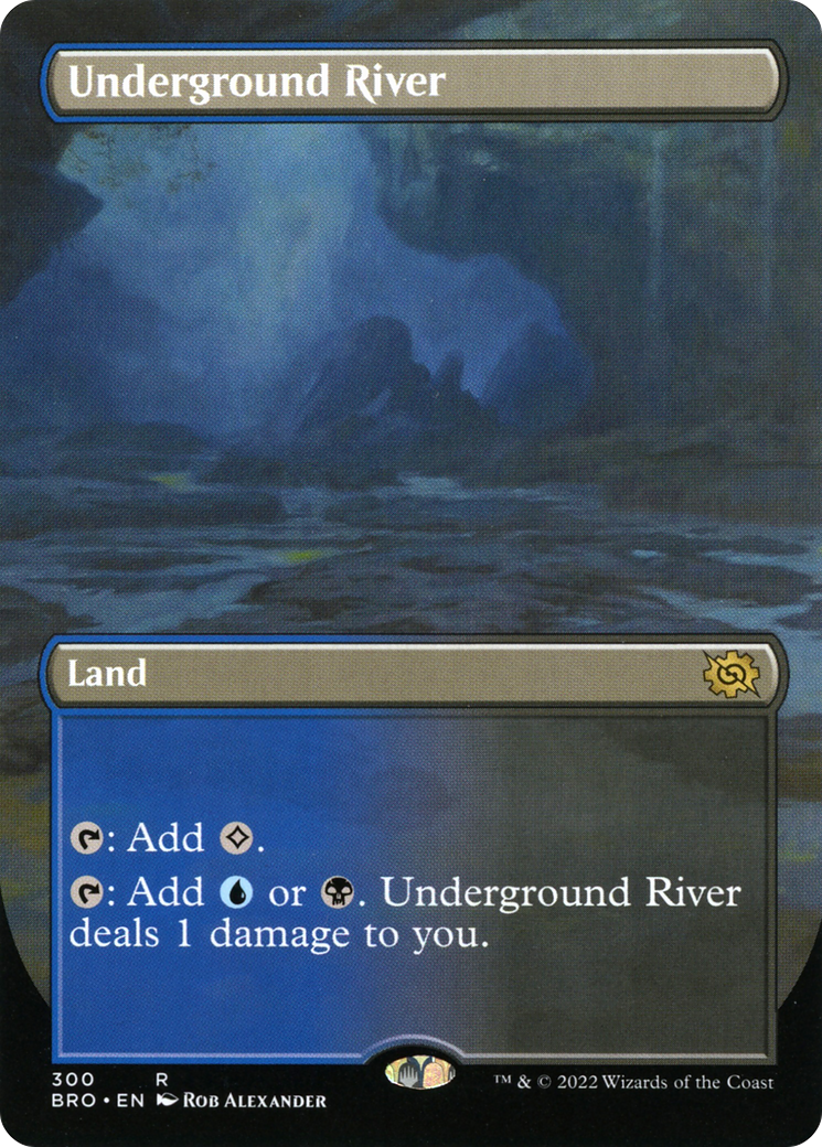 Underground River (BRO-300) - The Brothers' War (Borderless) - Premium MTG Single from Wizards of the Coast - Just $0.73! Shop now at Game Crave Tournament Store