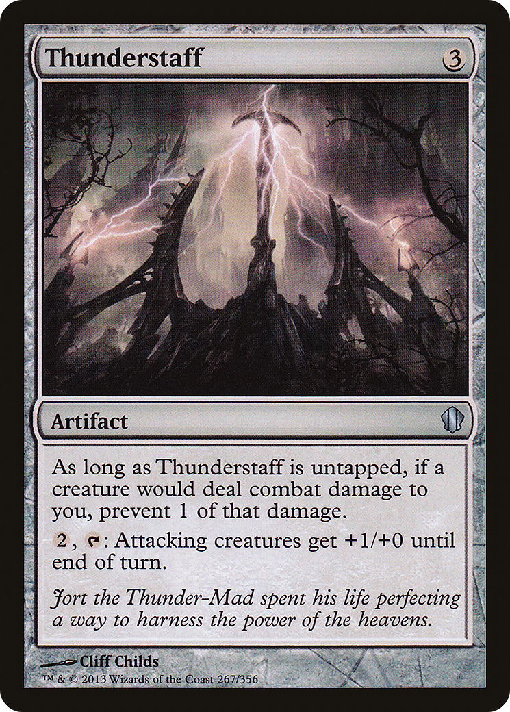 Thunderstaff (C13-267) - Commander 2013 - Premium MTG Single from Wizards of the Coast - Just $0.08! Shop now at Game Crave Tournament Store