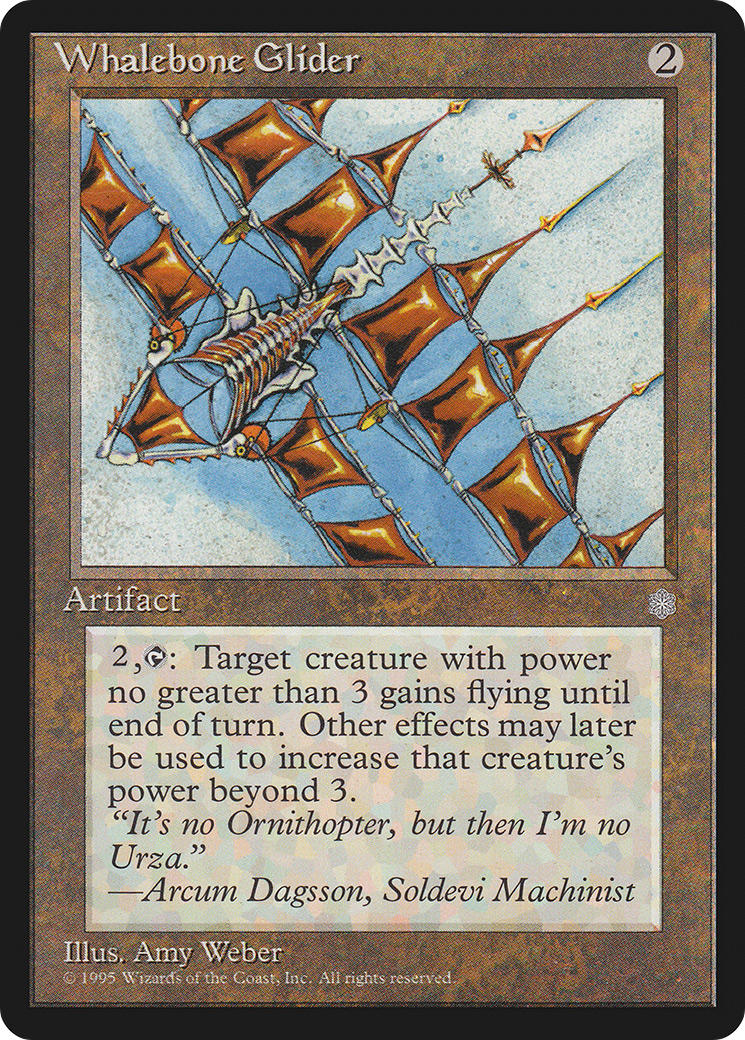 Whalebone Glider (ICE-349) - Ice Age - Premium MTG Single from Wizards of the Coast - Just $0.08! Shop now at Game Crave Tournament Store