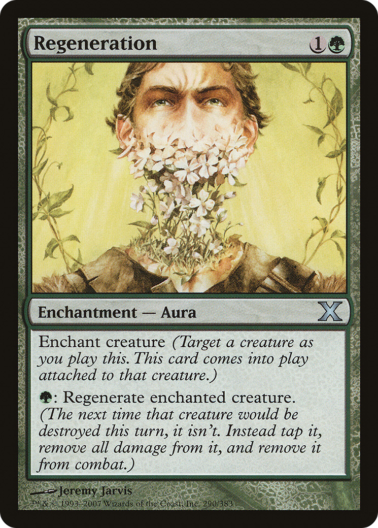 Regeneration (10E-290) - Tenth Edition - Premium MTG Single from Wizards of the Coast - Just $0.08! Shop now at Game Crave Tournament Store