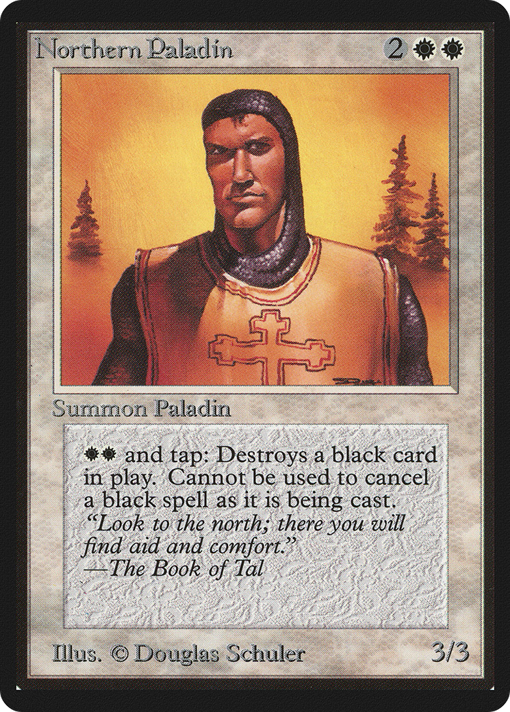 Northern Paladin (LEB-030) - Limited Edition Beta - Premium MTG Single from Wizards of the Coast - Just $105.60! Shop now at Game Crave Tournament Store