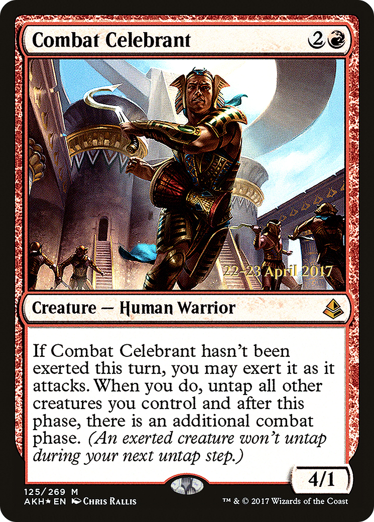 Combat Celebrant (PAKH-125S) - Amonkhet Promos Foil - Premium MTG Single from Wizards of the Coast - Just $4.39! Shop now at Game Crave Tournament Store