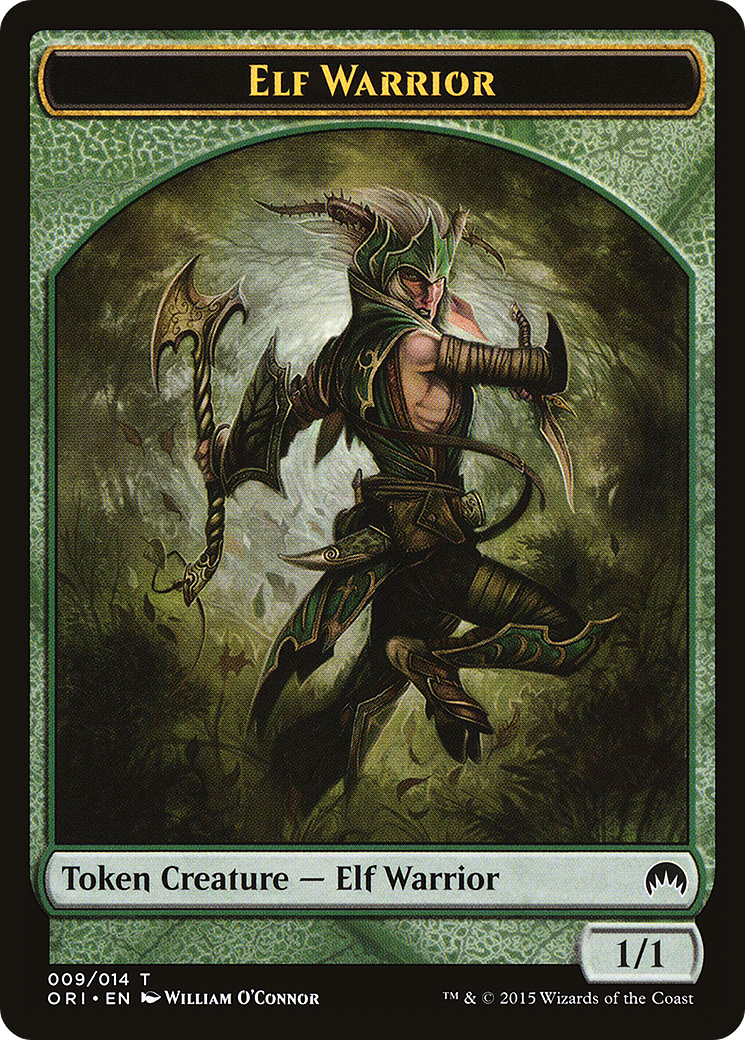 Elf Warrior (TORI-009) - Magic Origins Tokens - Premium MTG Single from Wizards of the Coast - Just $0.08! Shop now at Game Crave Tournament Store