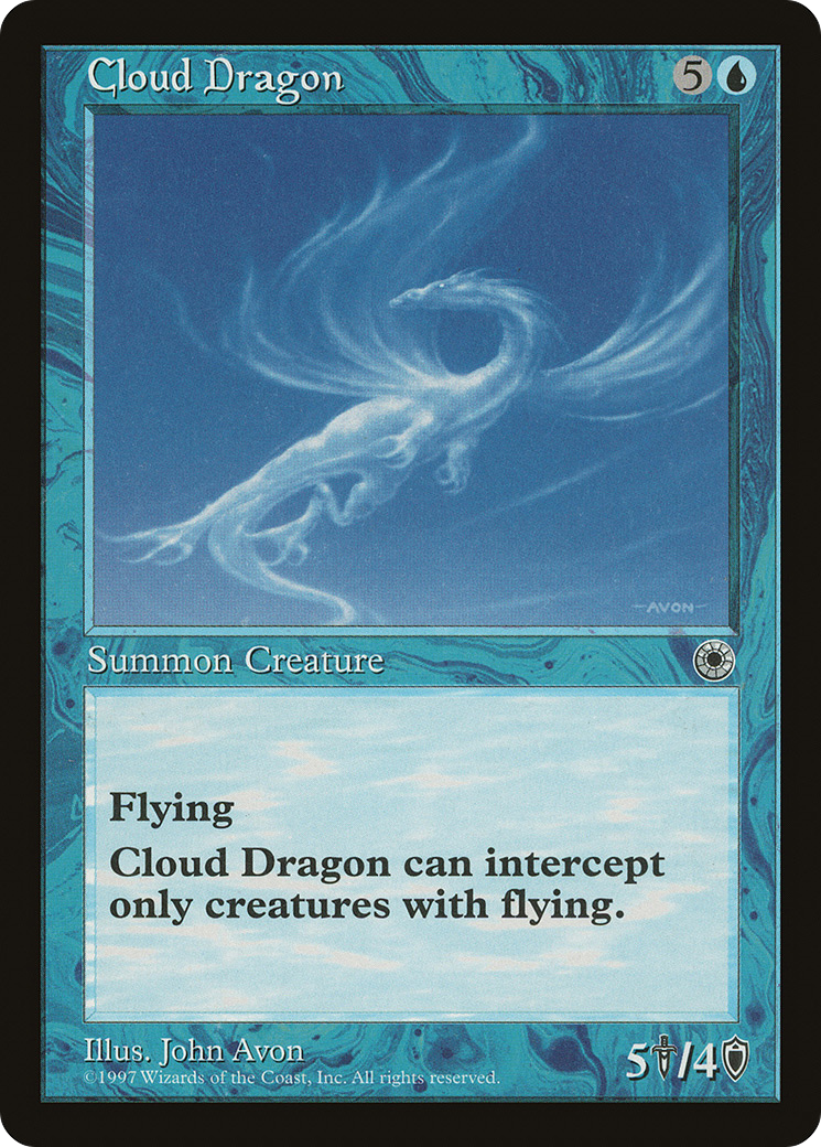 Cloud Dragon (POR-045) - Portal - Premium MTG Single from Wizards of the Coast - Just $0.58! Shop now at Game Crave Tournament Store
