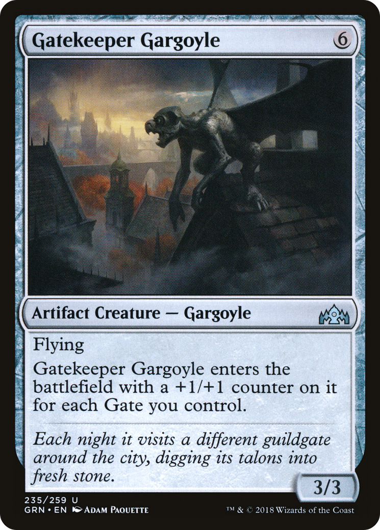 Gatekeeper Gargoyle (GRN-235) - Guilds of Ravnica Foil - Premium MTG Single from Wizards of the Coast - Just $0.12! Shop now at Game Crave Tournament Store