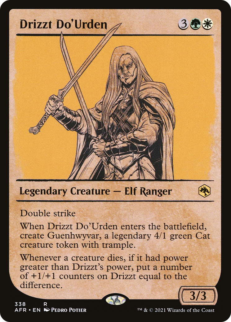 Drizzt Do'Urden (AFR-338) - Adventures in the Forgotten Realms: (Showcase) - Premium MTG Single from Wizards of the Coast - Just $0.25! Shop now at Game Crave Tournament Store