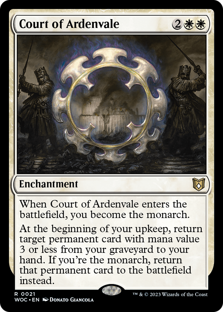 Court of Ardenvale (WOC-021) - Wilds of Eldraine Commander - Premium MTG Single from Wizards of the Coast - Just $0.35! Shop now at Game Crave Tournament Store