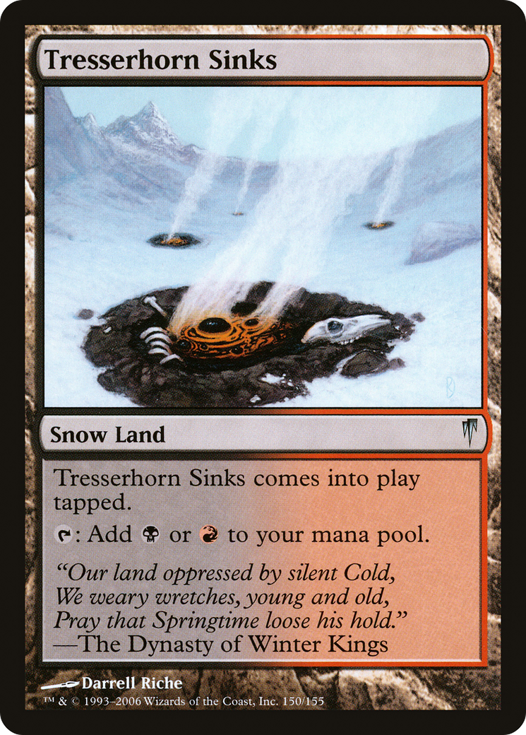 Tresserhorn Sinks (CSP-150) - Coldsnap Foil - Premium MTG Single from Wizards of the Coast - Just $1.29! Shop now at Game Crave Tournament Store