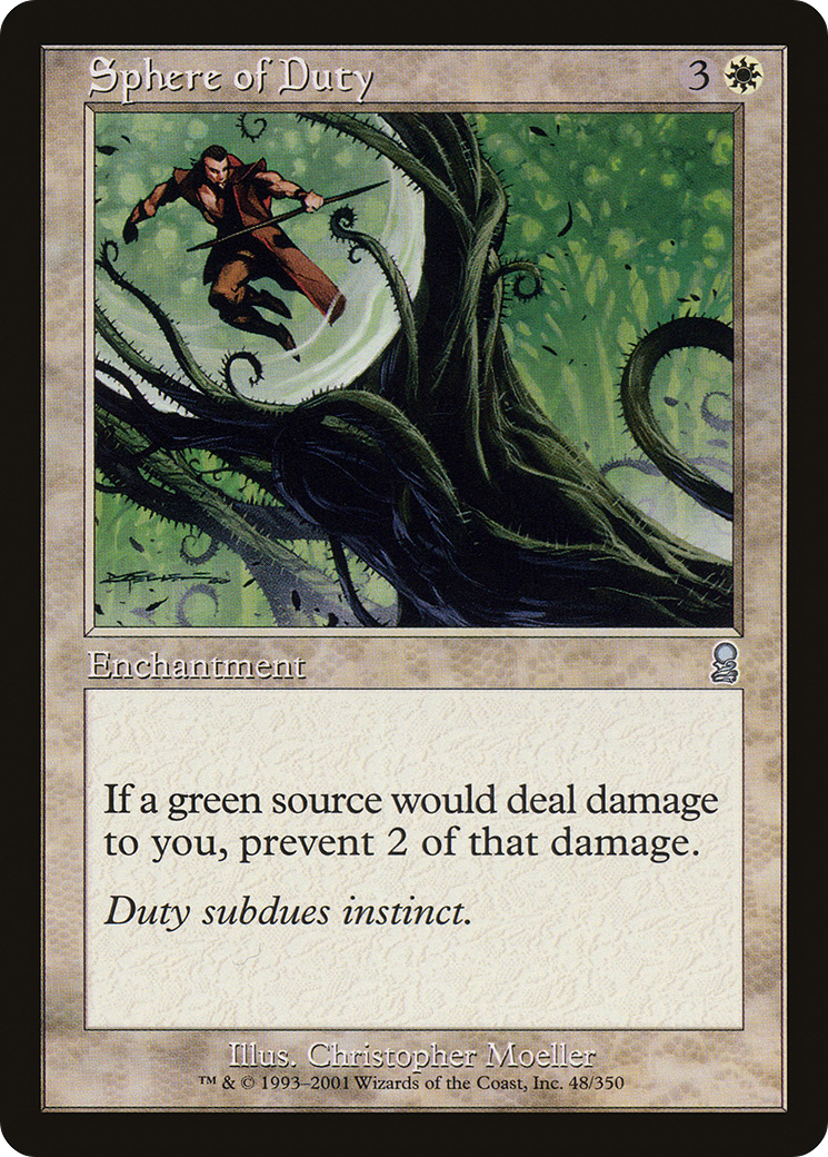 Sphere of Duty (ODY-048) - Odyssey Foil - Premium MTG Single from Wizards of the Coast - Just $2.03! Shop now at Game Crave Tournament Store