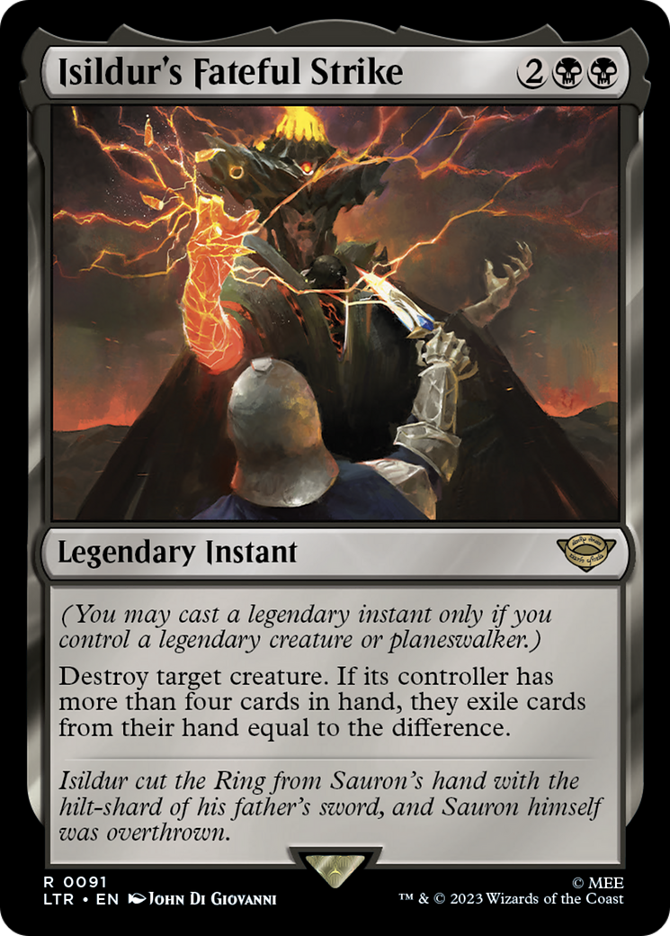 Isildur's Fateful Strike (LTR-091) - The Lord of the Rings: Tales of Middle-earth - Premium MTG Single from Wizards of the Coast - Just $0.25! Shop now at Game Crave Tournament Store