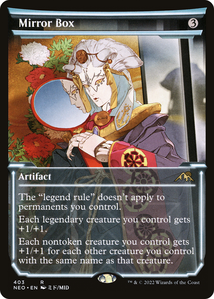 Mirror Box (NEO-403) - Kamigawa: Neon Dynasty: (Showcase) - Premium MTG Single from Wizards of the Coast - Just $1.07! Shop now at Game Crave Tournament Store