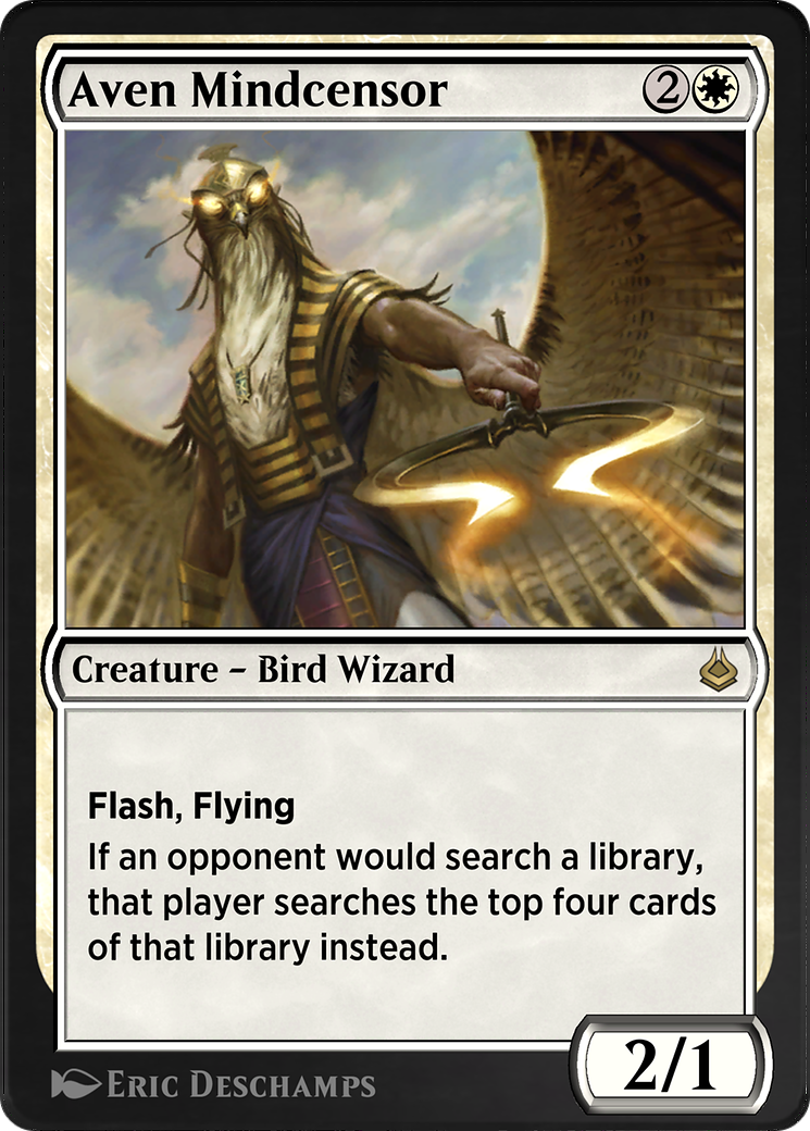 Aven Mindcensor (AKR-005) - Amonkhet Remastered - Premium MTG Single from Wizards of the Coast - Just $0! Shop now at Game Crave Tournament Store