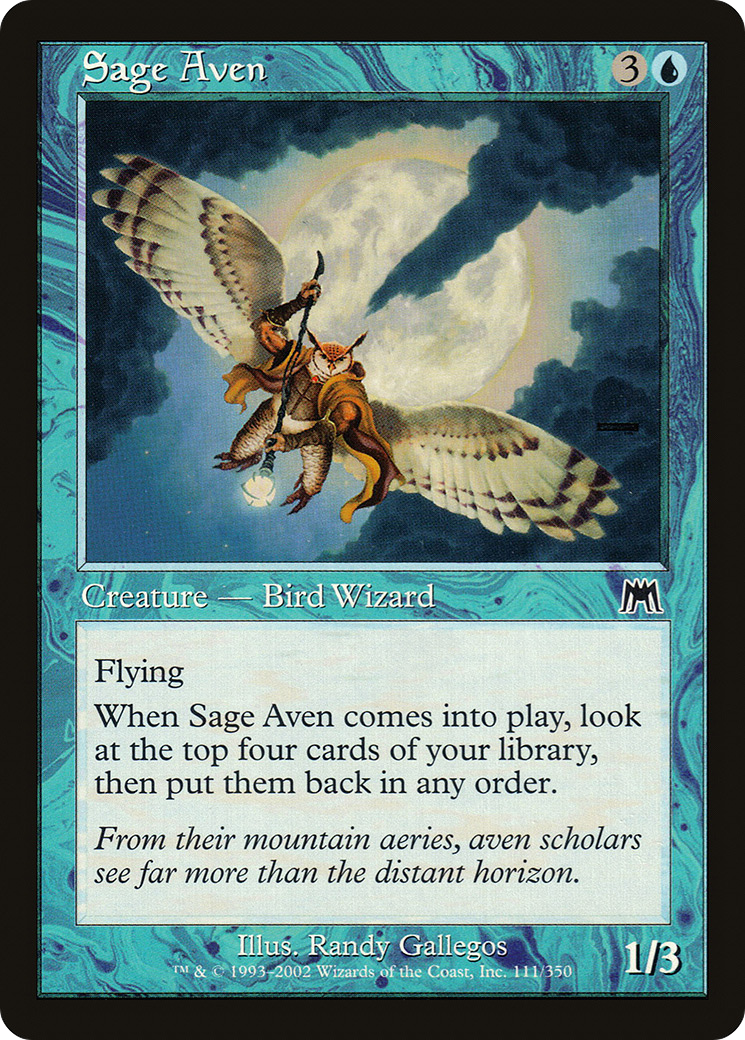 Sage Aven (ONS-111) - Onslaught Foil - Premium MTG Single from Wizards of the Coast - Just $0.12! Shop now at Game Crave Tournament Store